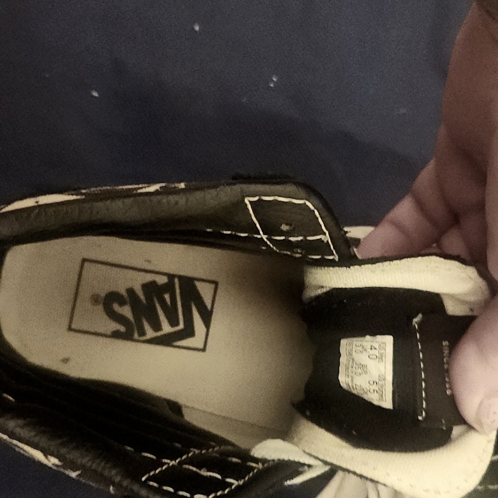 Vans with white and black Figaro